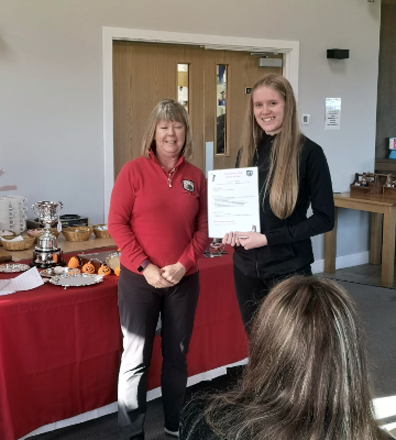 Harriet Williams Certificate x